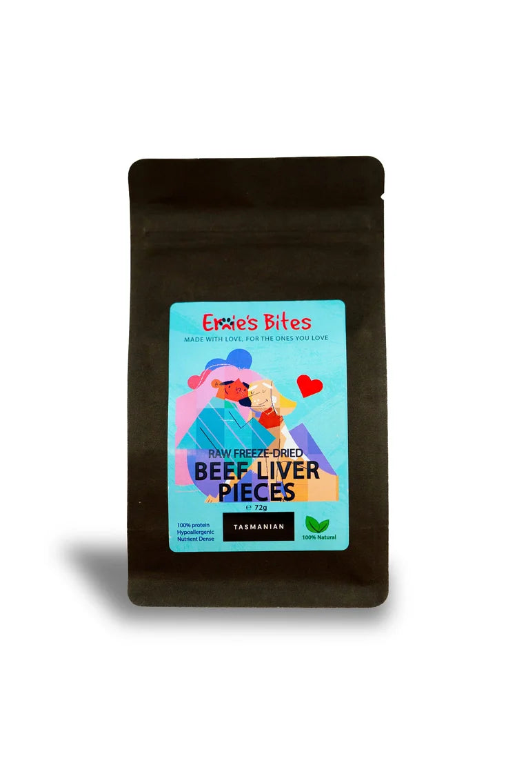 Ernie's Bites 100% Beef Liver Cubes 72g