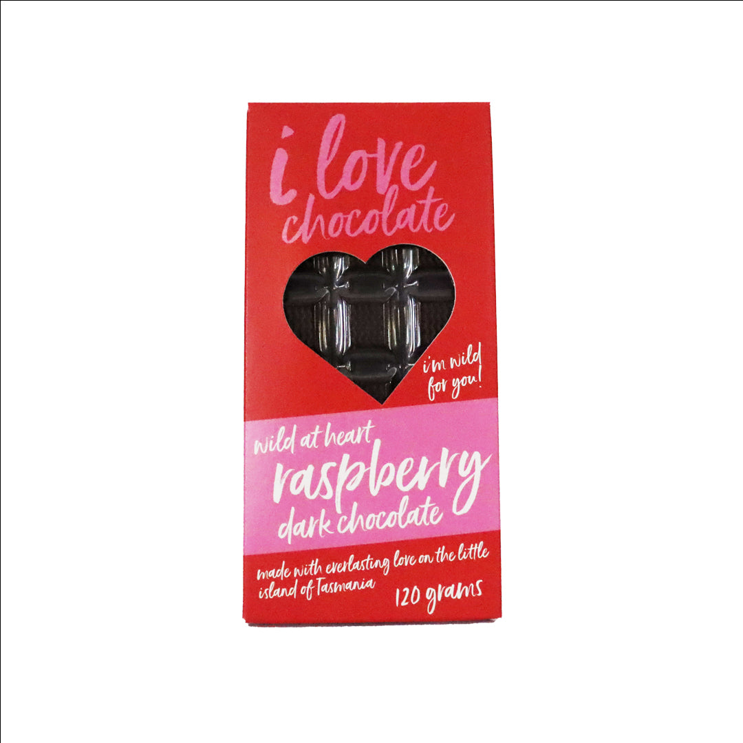 Raspberry Dark Chocolate Bar | Tasmanian Hamper Co